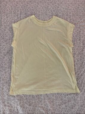 a new day Pale Yellow Crew Neck Short Sleeve Tee